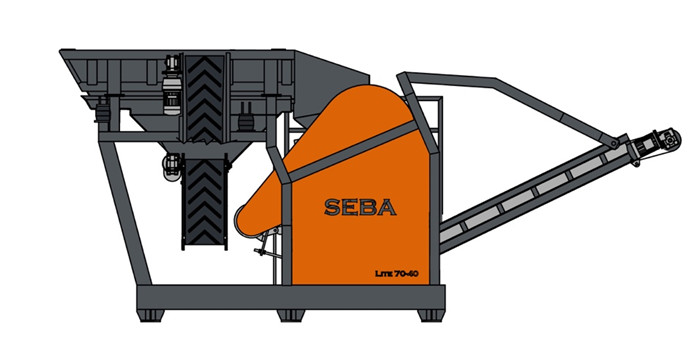 Дробилка SEBA LITE TRACK 70-40 с вибропитателем
